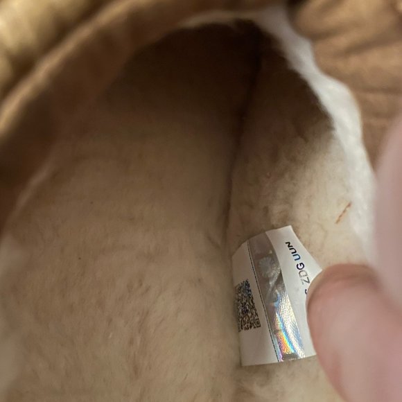 UGG Tazz Maxi Tasman Slippers Chestnut Sz 7 NWT - Picture 10 of 10